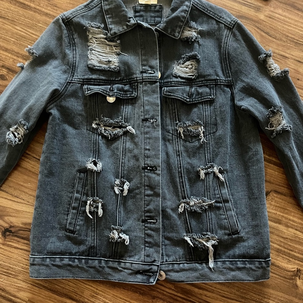 BiBi Dark Gray Denim Jacket